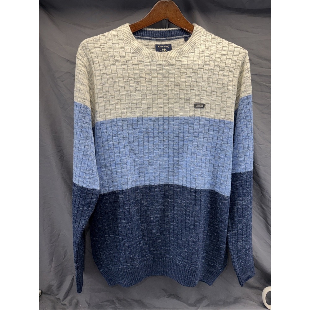 Fox Men Casual Round‎ Neck Winter Solid Regular Fit Full Sleeve Sweater  Large